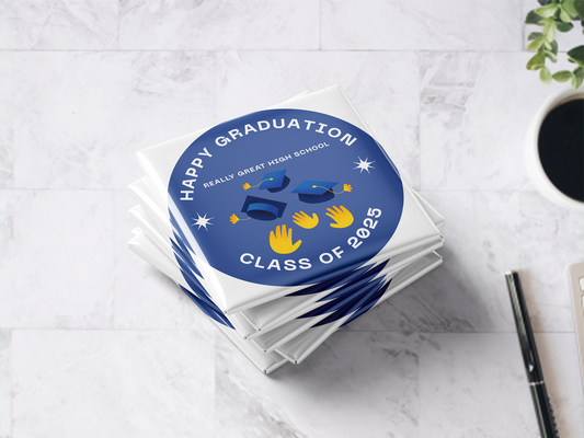 Custom Graduation Magnets | Happy Graduation Party Favors - Set of 6